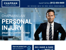 Tablet Screenshot of chapmaninjurylaw.com